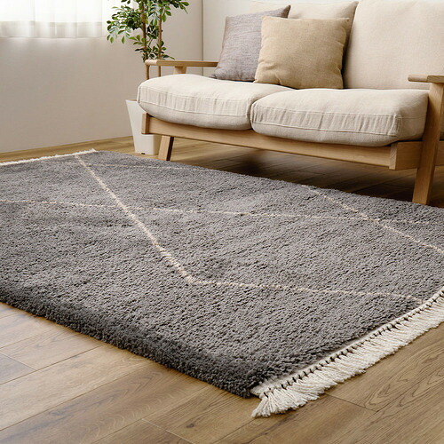 萩原 ウィルトンラグ BEDOUIN リシャド 約200&times;250cm グレー｜イーウェルネス店