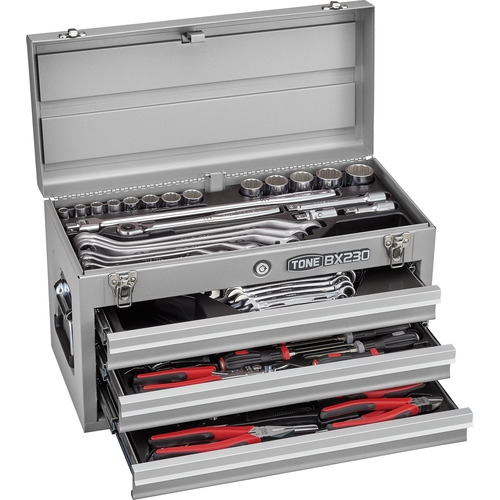 TONE 整備用工具セット ツールセット 差込角12．7mm 62点セット シルバー TSS450SV｜イーウェルネス店