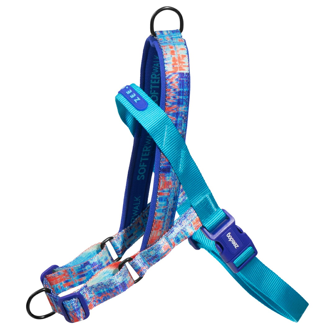zee.dog ジードッグ SOFTER-WALK HARNESS/ソフターウォークハーネス　 ERROR#404(エラー#404) サイズS (小型犬用) 999851　 GLITCH COLLECTION グリッチコレクション 【ポイント5倍】【5月末まで】