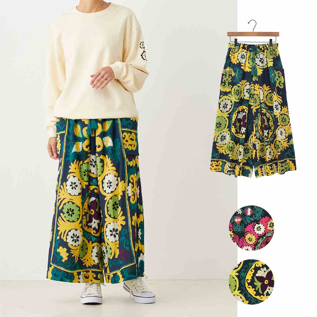 TMC　 【Shanti Shanti】パンツ スザニプリント　 43025-340-331/332　 秋冬　レディースパンツ　 【ポイント5倍】【5月末まで】