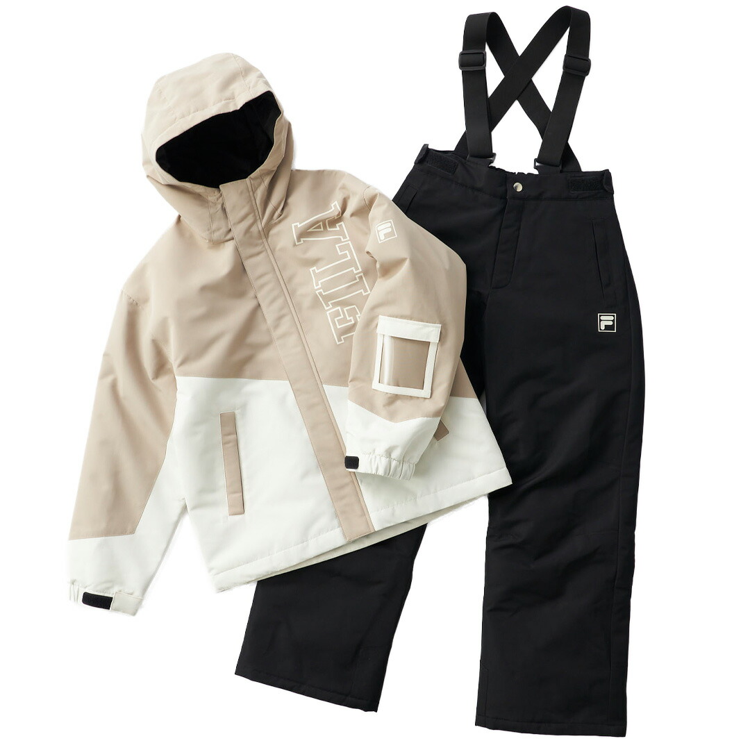 楽天市場】フィラ（FILA）（キッズ）ジュニア 切替スノーウェア 上下