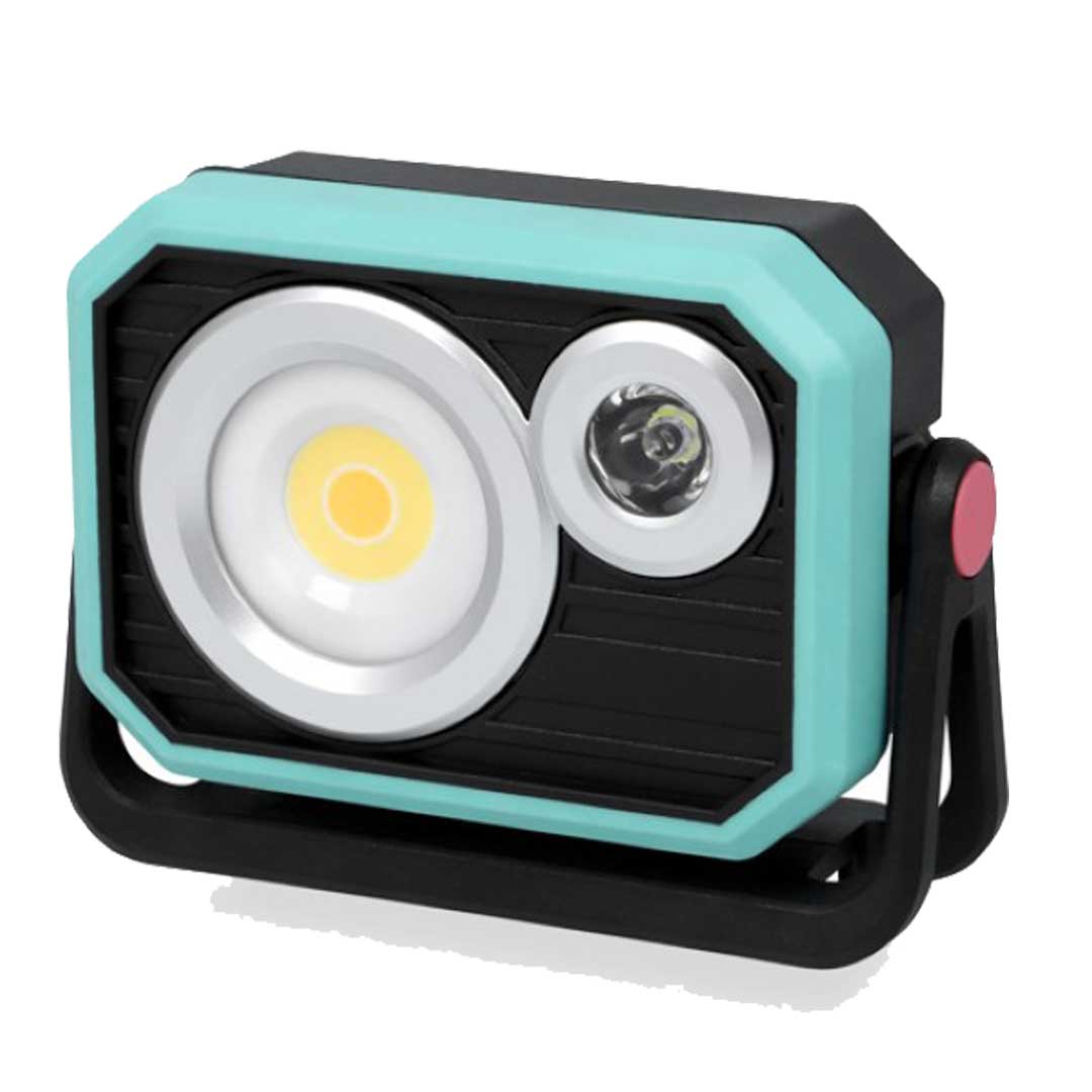 ジェントス GENTOS SGWL-04R 充電式小型COBワークライト投光器 白色LED ブラック＆ブルー ライト