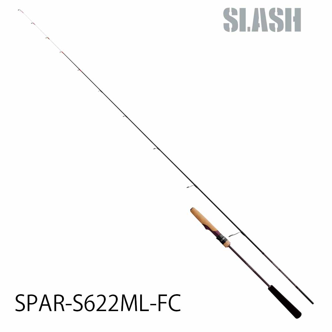スラッシュSLASH　 スパライダSPARIDAE　 SPAR-S622ML-FC　188cm　 4909858072039　タイラバスピニングロッド　