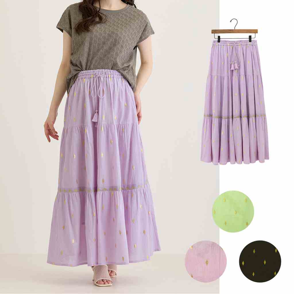 TMC 【Shanti Shanti】スカート リュミエール　 43026-150-431/432/433　 レディーススカート[春夏]2026SS　 【ポイント5倍】【5月末まで】