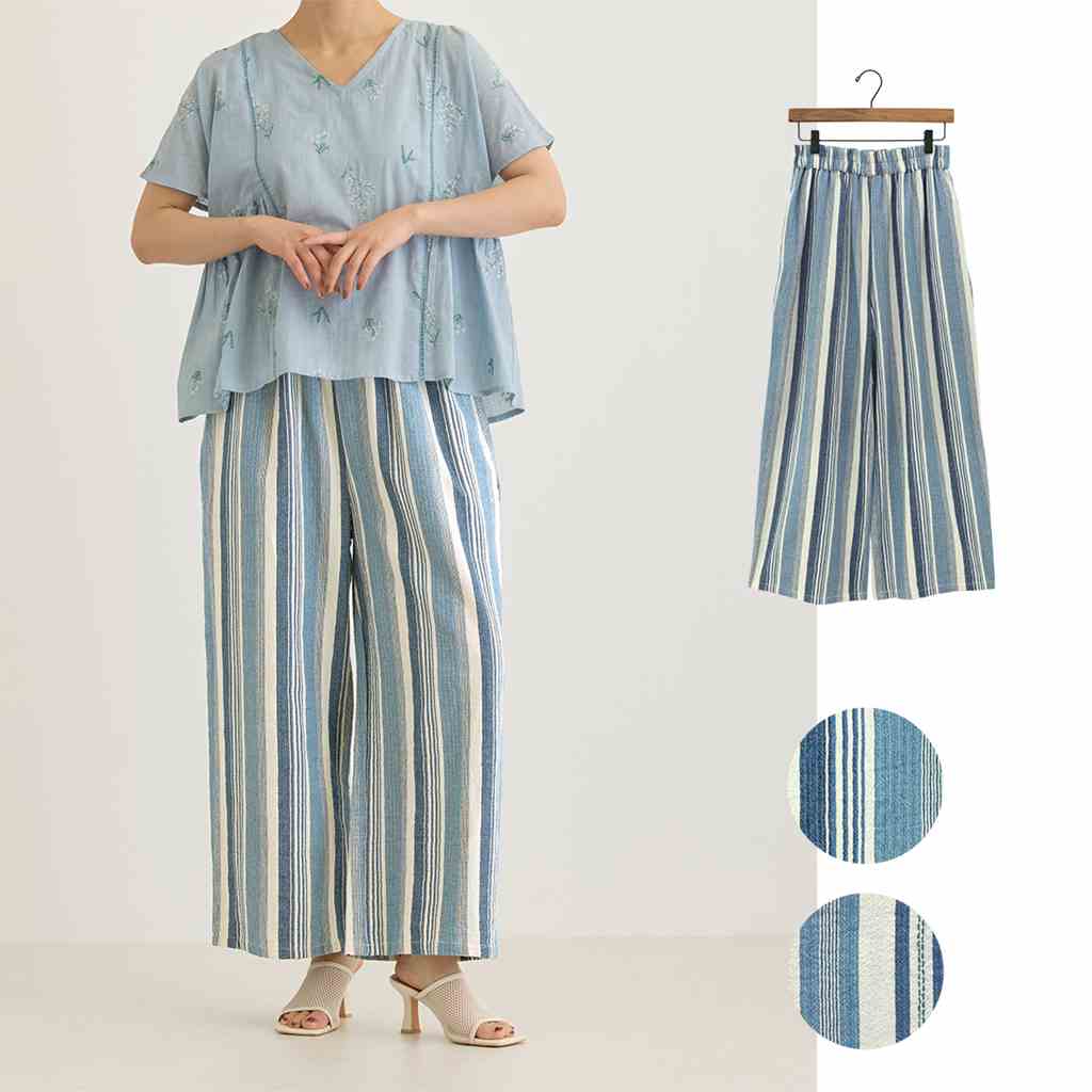 TMC 【Shanti Shanti】パンツ ストライプ　 10726-440-171/172　 レディースパンツ[春夏]2026SS　 【ポイント5倍】【5月末まで】
