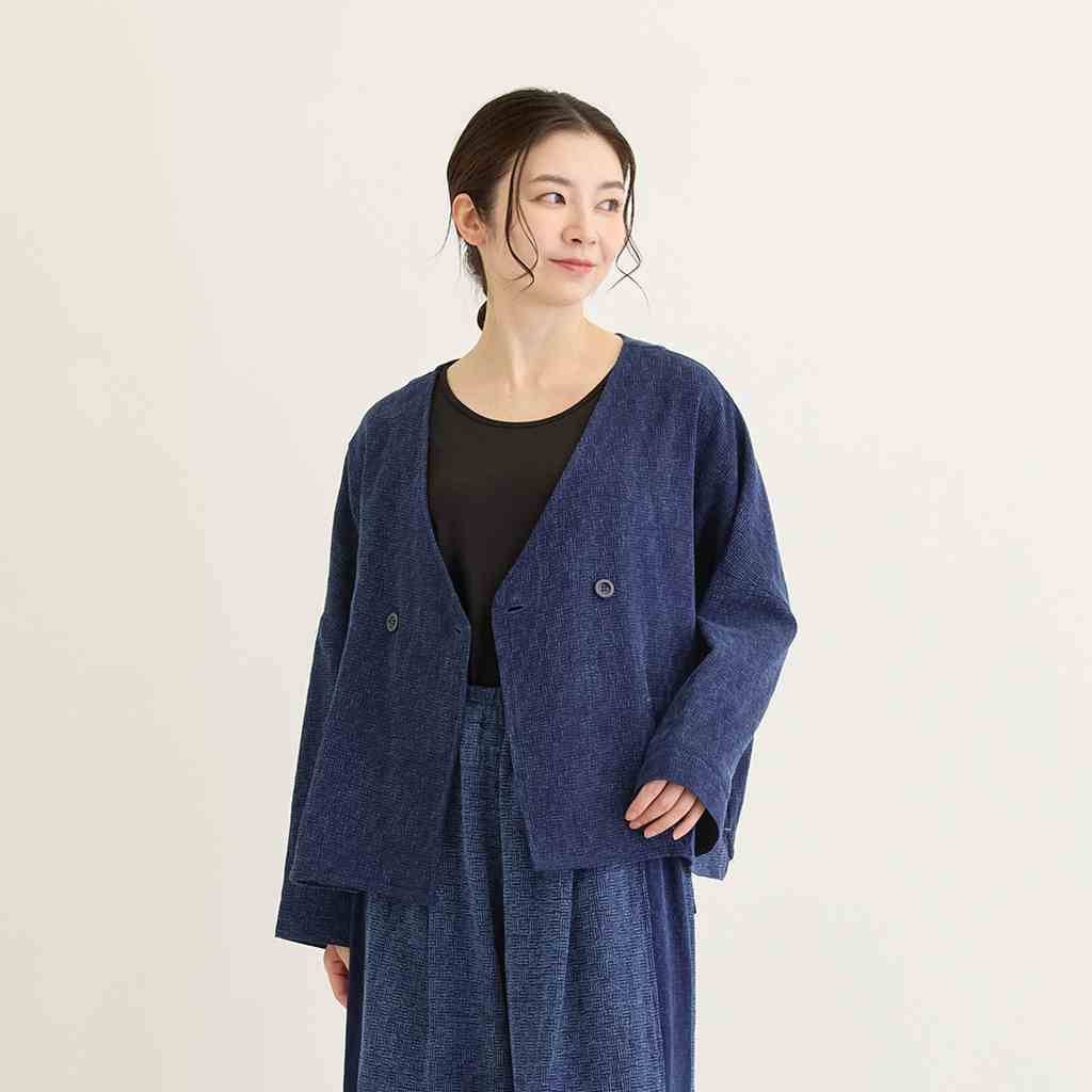 TMC 【Shanti Shanti】ジャケット バスケット インディゴ　 10726-431-061　 レディースカーディガン／ベスト／シャツ[春夏]2026SS　 【ポイント5倍】【5月末まで】