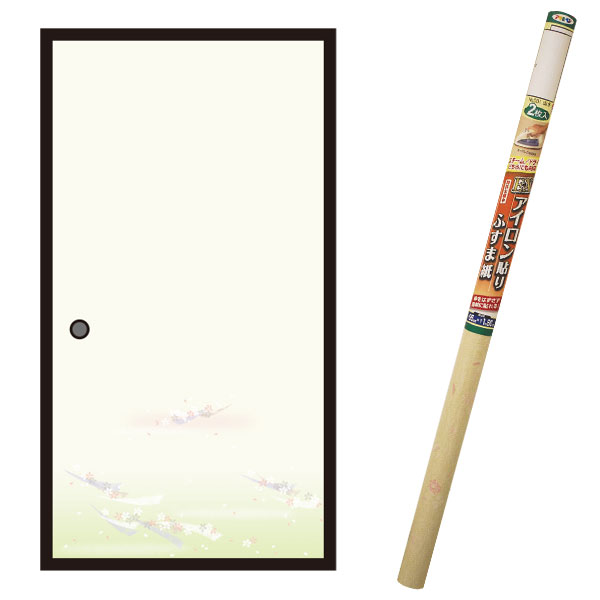 襖紙 EX鉄貼りふすま紙 2枚入 流花 ×4本 幅95cm×長さ180糎 No.202 アサヒペン ふすま紙 鉄 ふすま 襖張り替え 襖紙 和今めかしい 襖紙 今めかしい