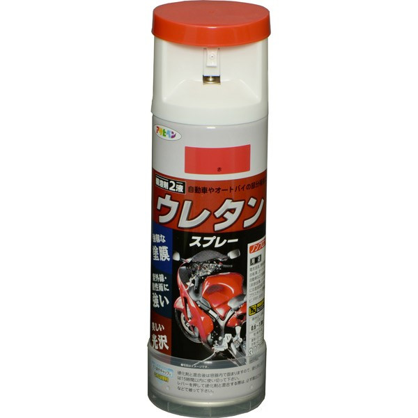 絵の具 弱溶解剤型2液 ウレタン吹き付ける 300ml ×6本 赤 アサヒペン 吹き付ける絵の具 ウレタン絵の具 吹き付ける 色つや吹き付ける 絵の具 ペンキ塗り 多役立つこと