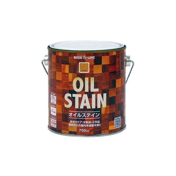 WOOD LOVE オイルステイン 750ml ×6缶 Sケヤキ ニッペ ウッドステイン ステイン塗料 油性 ステイン 木材塗料 油性塗料 家具