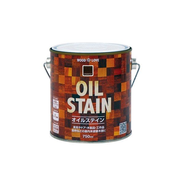 WOOD LOVE オイルステイン 750ml &times;6缶 Sウォルナット ニッペ ウッドステイン ステイン塗料 油性 ステイン 木材塗料 油性塗料 家具｜イーワイズ 7,881円