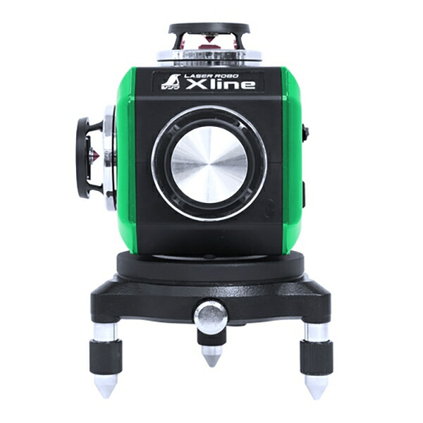 レーザ墨出し器 レーザーロボ X line 緑であること フルライン・地墨はりつけ台 71608 シンワ測定 緑であることレーザ墨出し器 レーザ 墨出し器 気泡管水準器 墨出しレーザ