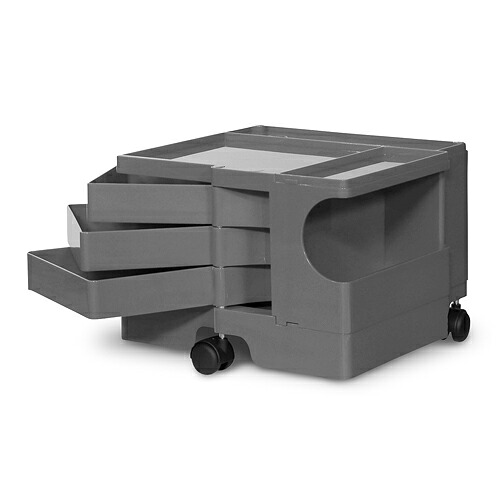 B-LINE（ビーライン）収納ワゴン BOBY WAGON（ボビーワゴン） 1段3トレイ / トルネードグレー【受注品】