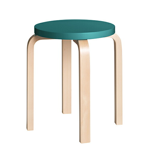 artek（アルテック）スツール E60 バーチ&times;ぺトロール【受注品・要組立】｜YAMAGIWA 35,035円