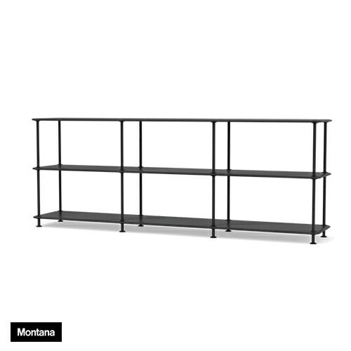 【予約注文/5月下旬頃入荷】Montana（モンタナ）収納棚 Montana Free（モンタナフリー） 222 ブラック ３×２【要組立】