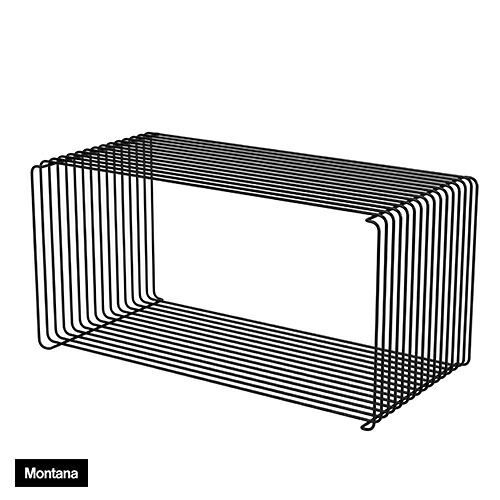 【国内在庫あり】Montana（モンタナ）収納棚 PantonWire（パントンワイヤー） シェルフ 700mm 1×1段 ブラック