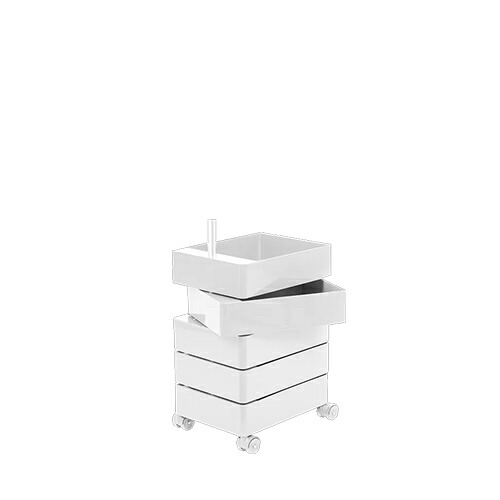 Magis（マジス）収納家具360&deg;CONTAINER 5 drawers ホワイト / ホワイトキャスター｜YAMAGIWA