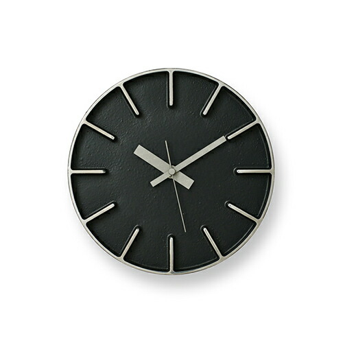 Lemnos（レムノス）掛時計 edge Clock（エッジ クロック）Φ180mm ブラック｜YAMAGIWA