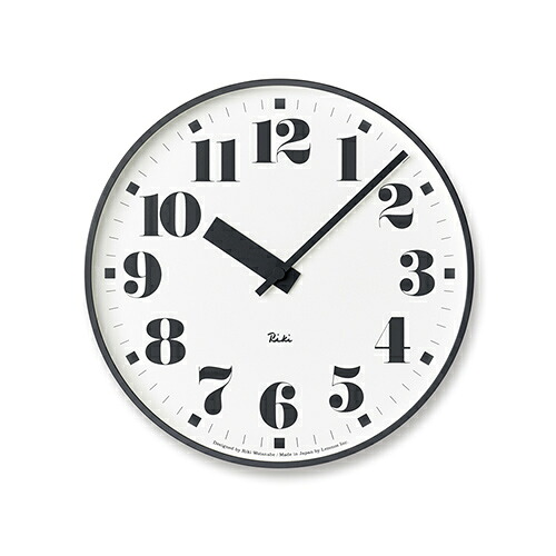 Lemnos（レムノス）掛時計 RIKI PUBLIC CLOCK（リキ パブリック クロック） 12数字｜YAMAGIWA