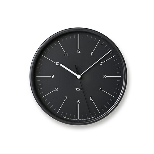 Lemnos（レムノス）掛時計 RIKI STEEL CLOCK（リキ スチール クロック） ブラック｜YAMAGIWA