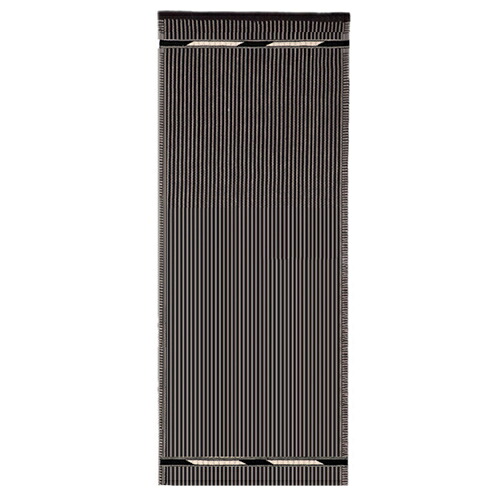 NORDIC MODERN （ノルディックモダン）ラグマット VK-3 0.8×2.4m ブラック × ホワイト