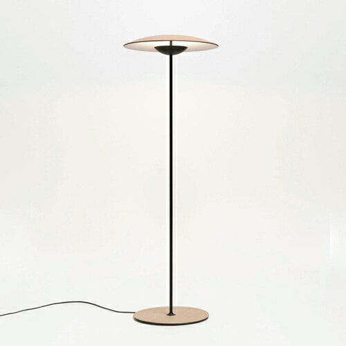 LUCEPLANフロア照明 COSTANZAFLOOR アルミ/ホワイト　① COSTANZA FLOOR アルミ/ホワイト H1540mm - YAMAGIWA OnlineStore