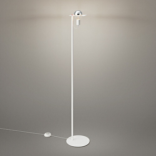 LUCEPLANフロア照明 COSTANZAFLOOR アルミ/ホワイト　① Luceplan “Costanza” Floor Lamp | FEM TRE NOLL