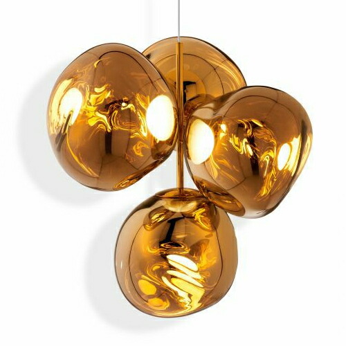 Tom Dixon（トム・ディクソン）MELT CHANDELIER メルトシャンデリア S ゴールド【要電気工事】