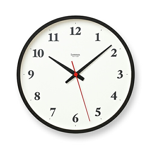 Lemnos(レムノス)掛時計 Plywood clock φ254mm ブラウン