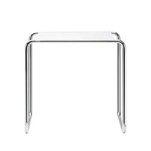 THONET(トーネット)サイドテーブル B9B トップコートホワイト × クローム 【受注品】|YAMAGIWA