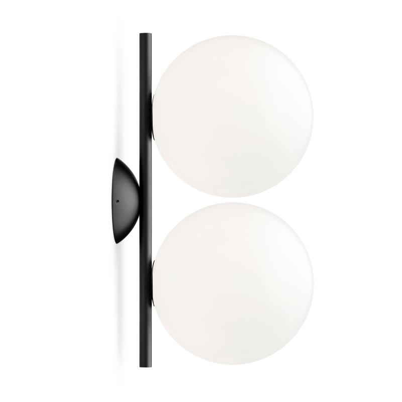 【国内在庫僅か】FLOS（フロス） シーリング/ブラケット照明 IC Lights C/W1 DOUBLE ブラック （アイシーライツ） 67,760円