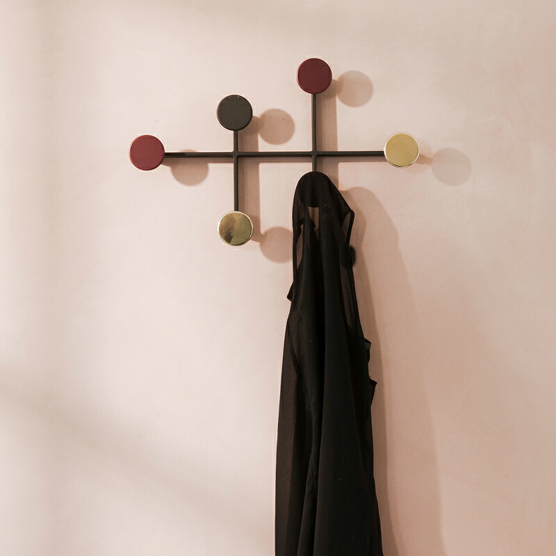 Audo Copenhagen（オドー・コペンハーゲン）コートハンガー Afteroom Coat Hanger Medium（アフタルーム ）ブラック / ブラス｜YAMAGIWA