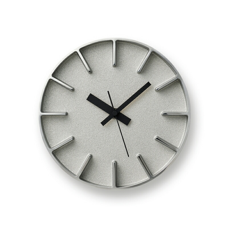 Lemnos（レムノス）掛時計 Edge Clock Φ290mm（エッジ）アルミニウム｜YAMAGIWA