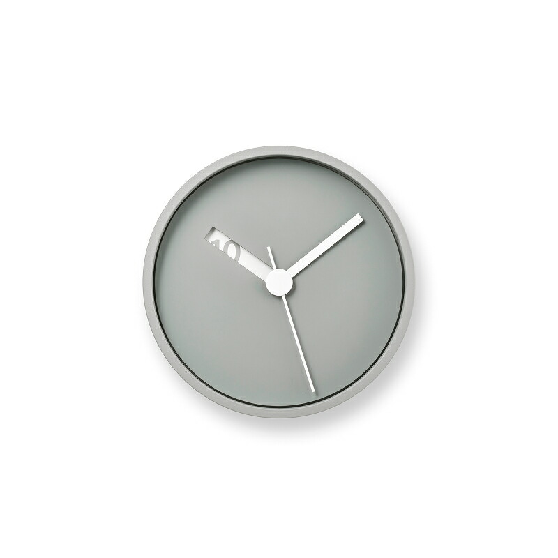 Lemnos（レムノス）掛時計/置時計 Extra Normal Clock Ф130mm（エクストラノーマル）グレー｜YAMAGIWA
