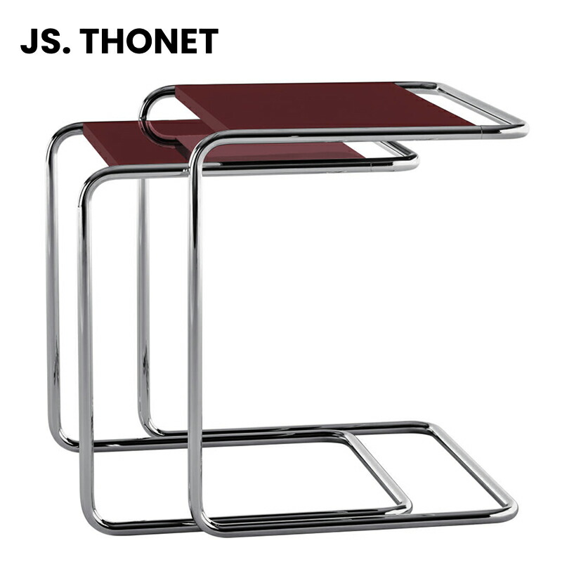 THONET（トーネット）サイドテーブル JS.THONET＜EDITION SERIOUS＞ B97 SET SERIOUS 02 (Set B 97 a+b) （B97 セット シリアス 02）グラファイトルビーレッド【受注品】｜YAMAGIWA 352,935円