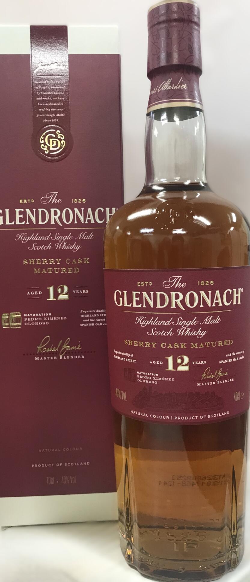 楽天市場】グレンドロナック 12年 箱付 オリジナル シェリーカスク