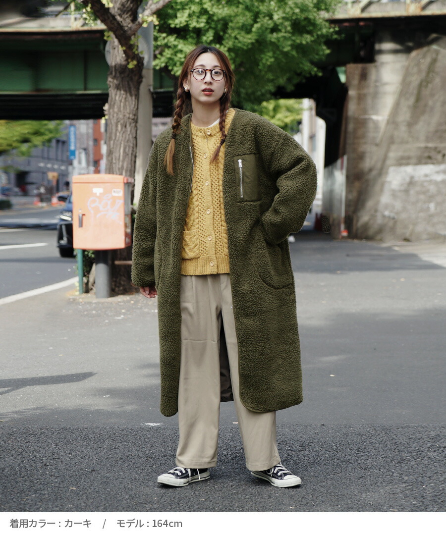 コート　ショート　ミドル　ロング　3way 緑　HOUGA ホウガ ZARA - ザラ ボアロングコート アウター ダブル ロング XS 緑 グリーン