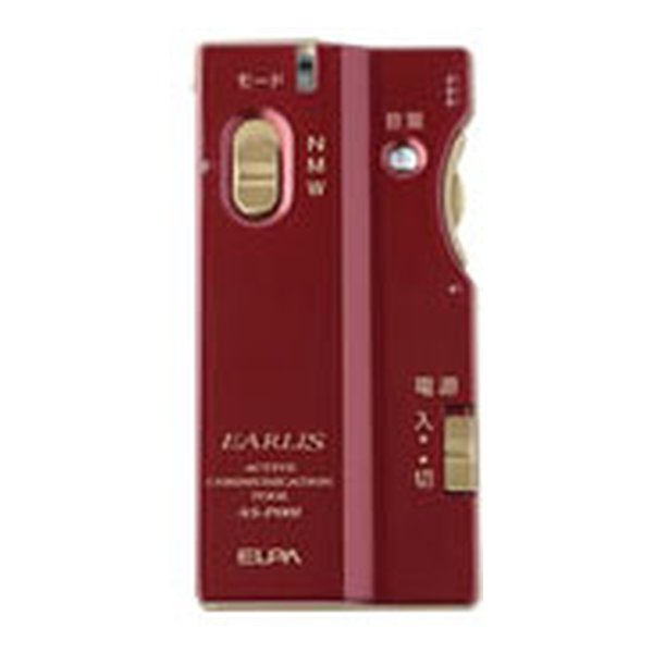 【15日は24時間限定クーポン配布】ELPA エルパ 集音器「イヤリス」レッド AS-P001 WR (2333081) 代引不可 送料無料