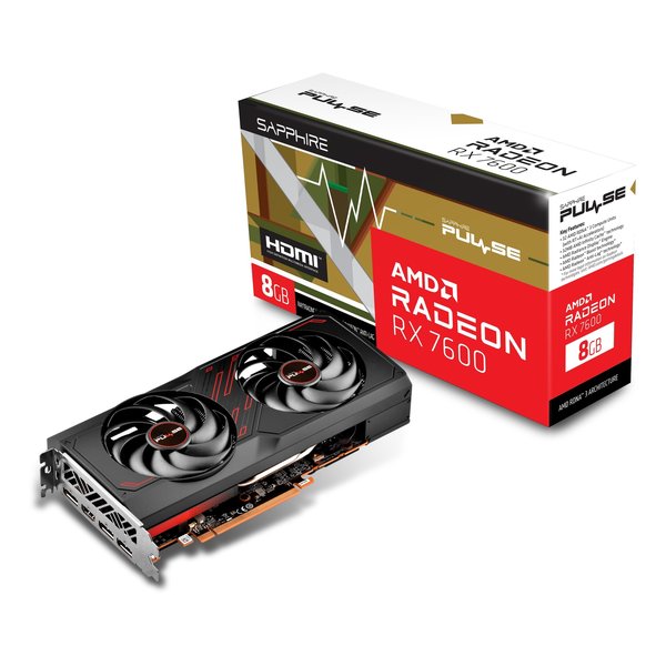 【20日は24時間限定クーポン配布】SAPPHIRE サファイア グラフィックスボード ビデオカード PULSE Radeon RX7600 8GB SAP-PULSERX7600-8GB/11324-01-20G (2574597) 代引不可 送料無料