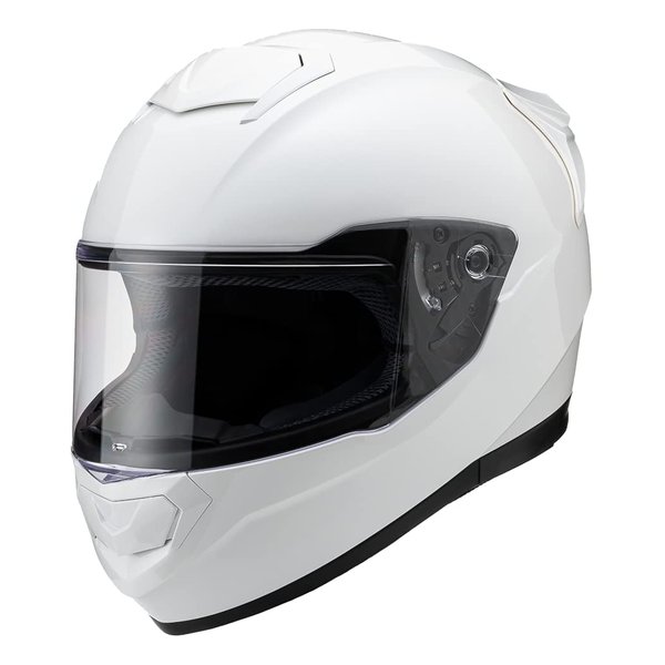 【15日は24時間限定クーポン配布】山城 YAMASHIRO ヤマシロ バイク用 フルフェイスヘルメット パールホワイト Lサイズ 59~60 全排気量対応 YH-002PWHL (2511152) 送料無料