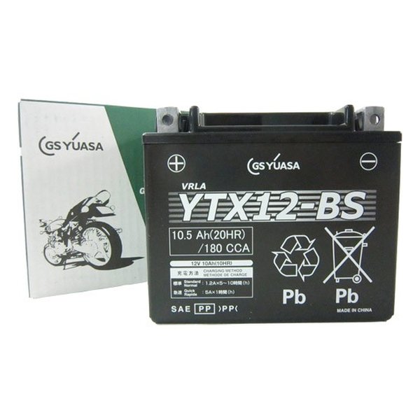 【25日は24時間限定クーポン配布】GS YUASA ジーエスユアサVRLA 制御弁式 バッテリー YTX12-BS(2061091)代引不可 送料無料|KLAXON