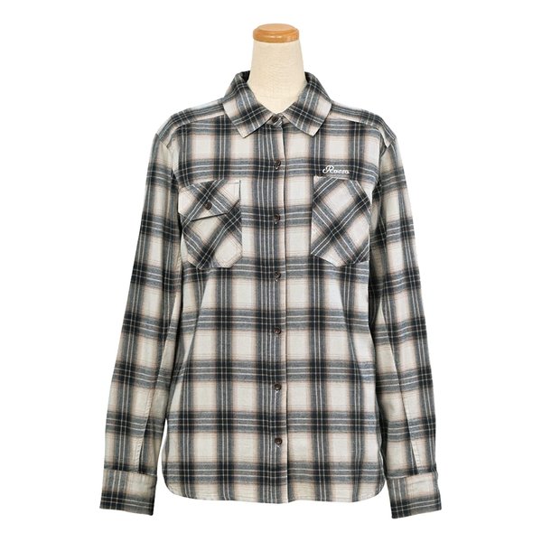 【20日は24時間限定クーポン配布】Rosso Style Lab ロッソスタイルラボ レディース プロテクションフランネルシャツ WARM GRAY Mサイズ レディース ROJ-994 (2553405) 送料無料