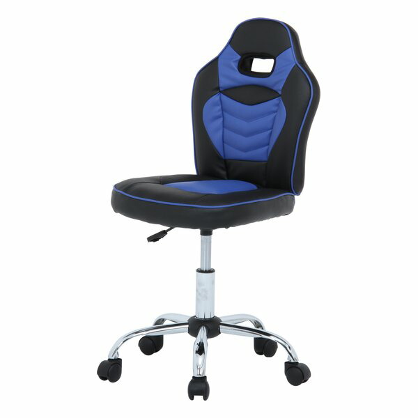 【10日は24時間限定クーポン配布】不二貿易 フジボウエキ レーシングチェア キッズ用 ブルー H-2781L (2542891) 代引不可