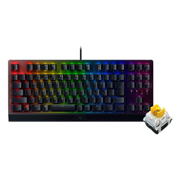 【10日は24時間限定クーポン配布】Razer レーザー BlackWidow V3 Tenkeyless JP - Yellow Switch ゲーミングキーボード テンキーレス RZ03-03491900-R3J1 (2510126) 代引不可 送料無料