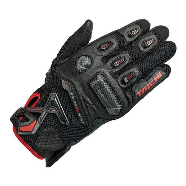 【20日は24時間限定クーポン配布】RS TAICHI アールエスタイチ グローブ ラプター メッシュ グローブ BLACK/RED Mサイズ RST442BK02M (2445313) 送料無料