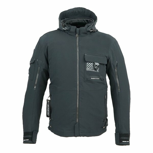 【10日は24時間限定クーポン配布】ROUGH&ROAD ラフアンドロード エアスルーソフトシェルストレッチパーカーFP ブラック M サイズ RR7254BK2 (2589922) 代引不可 送料無料