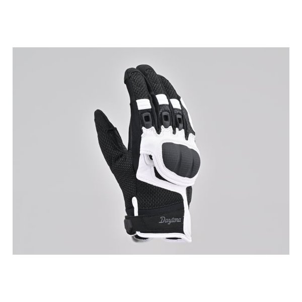【20日は24時間限定クーポン配布】DAYTONA デイトナ DG-008 コンフォートエアフローメッシュグローブ 春夏 ブラック/ホワイト Sサイズ 45902 (2590102) 代引不可 送料無料