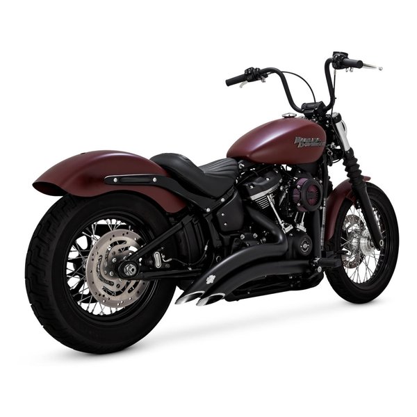 【20日は24時間限定クーポン配布】VANCE&HINES（バンスアンドハインズ）BigRadius 2-2 PCX ビッグラディウス ブラック マフラー SOFTAIL 18-22 1800-2568(2630324)代引不可 送料無料｜KLAXON