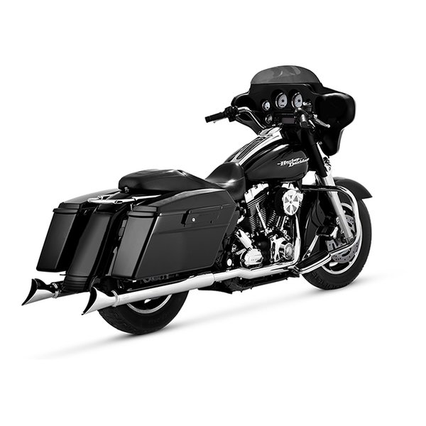 【10日は24時間限定クーポン配布】VANCE&HINES（バンスアンドハインズ） DresserDuals ドレッサーデュアルズ ヘッドパイプ クローム マフラー TOURING 95-08 1802-0204 (2630359) 代引不可 送料無料