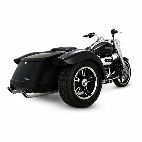 【15日は24時間限定クーポン配布】VANCE&HINES（バンスアンドハインズ） TwinSlash Round ツインスラッシュ ラウンド スリップオン クローム マフラー 1801-1232 (2630488) 代引不可 送料無料