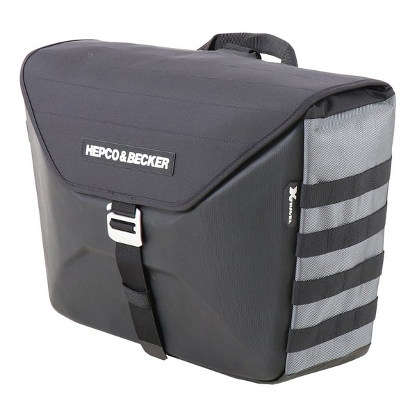 【10日は24時間限定クーポン配布】HEPCO&BECKER（ヘプコアンドベッカー） サイドバッグ Xトラベル C-Bowサイドキャリア用 片側のみ ブラック 6406330001 (2631497) 代引不可 送料無料